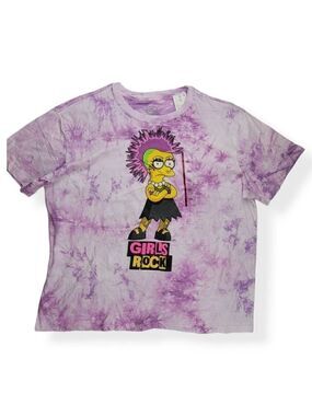 The Simpson Purple Tie Dye T-Shirt 2X